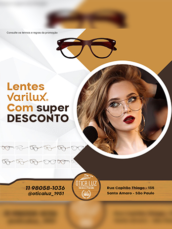 Lentes Varilux com SUPER DESCONTO