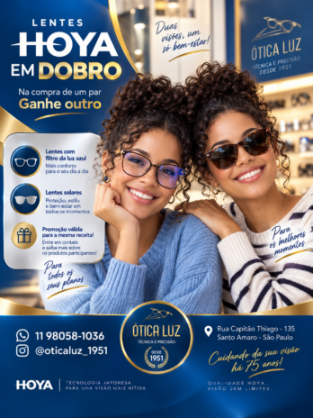 Lentes Hoya EM DOBRO